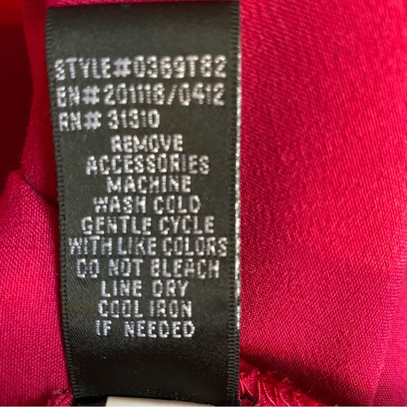 AB Studio Fuchsia Pink Fit and Flare Sleeveless Dress - Picture 7 of 9